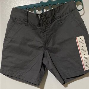 Boys Stylish Gray Flat Front Shorts size 4